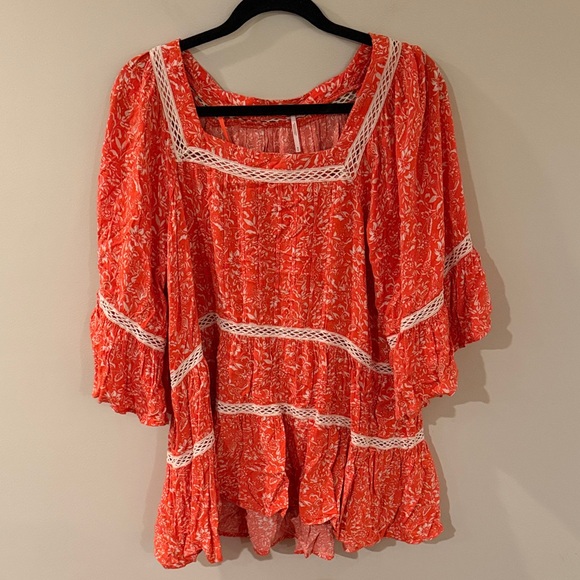 Free People Dresses & Skirts - 5/$25!! Free People Orange Boho Dress